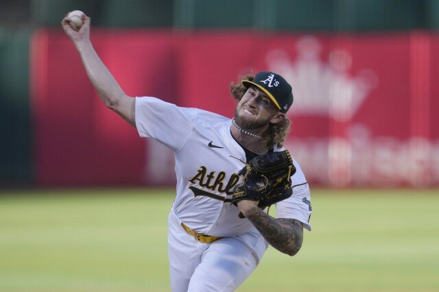 Athletics ' Joey Estes' perfektes Spiel gegen Mariners im siebten Inning unterbrochen